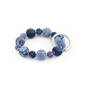 Jilzarah Dutch Blue Small Bead Wrist Keychain
